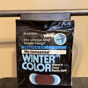 No Nonsense Women's Winter Color Pantyhose - Vintage Wine